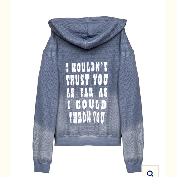 Boys Lie Blue Hoodie with Dartboard Graphic - Picture 2 of 2